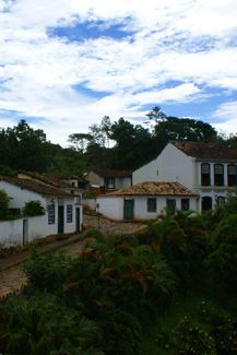Vista da janela da Pousada - Ventro hist�rico - MG