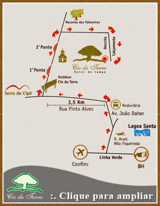 Hotel Cio da Terra | Clique para ampliar o Mapa!